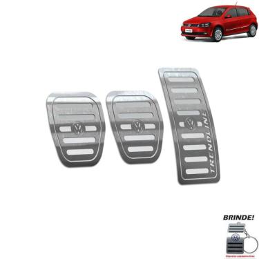 Imagem de Pedaleira Manual Volkswagen Gol Trendline G6 G7 Prata