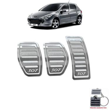 Imagem de Pedaleira Peugeot 307 Manual 2001 Até 2012 Aço Inox