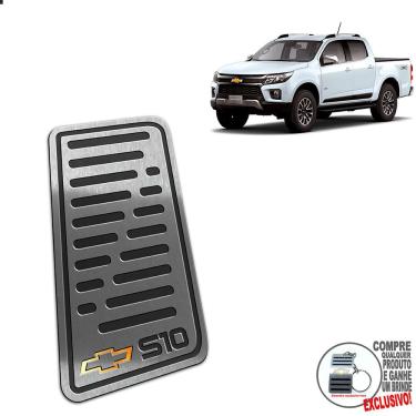 Imagem de Descanso De Pé Em Aço Inox Chevrolet S10 2021 2022 Preto
