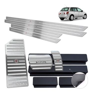 Imagem de Descanso Pedaleira Soleira Stilo 2003 A 2011 Auto Prata BR