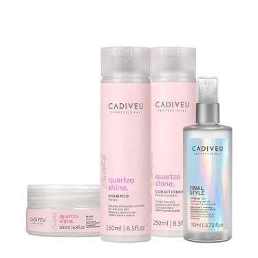 Imagem de Kit Cadiveu Professional Quartzo Shine Home Care e Supreme Final Style Oil (4 produtos)