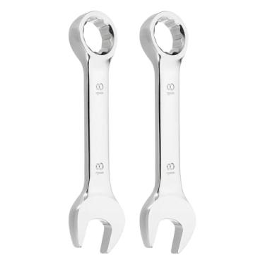 Imagem de HARFINGTON 2 peças de chave inglesa robusta de 18 mm, caixa métrica de 12 pontos e aço cromo vanádio CR-V, ferramenta de chave inglesa de extremidade dupla para reparo de máquinas de móveis de tubos