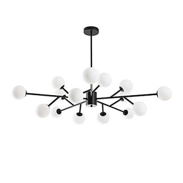 Imagem de Lustre G9 Sputnik Abajur Branco Luminárias de Teto Lustres de Metal Luminária Pendente Moderna Compatível com Sala de Jantar Cozinha Sala de Estar Quarto, Decoração Moderna