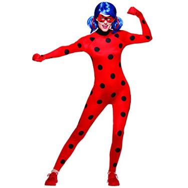 Imagem de Spirit Halloween Fantasia adulta de joaninha Miraculous - P