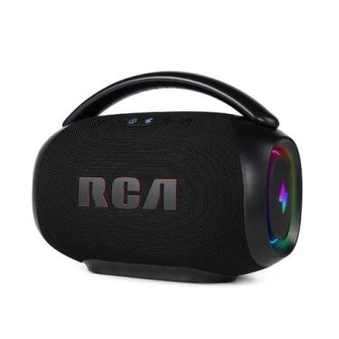 Imagem de Caixa de Som Portátil Boombox RCA Bluetooth 90W IPX5 Luzes LED RGB Pot