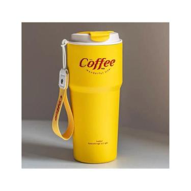 Imagem de Caneca de café de vidro térmica Thermos 620ml em aço inoxidável - Ligh