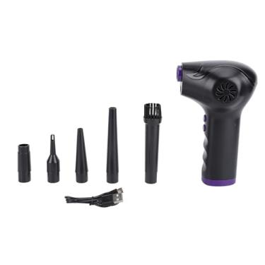 Imagem de Secador elétrico dobrável portátil, espanador de ar com 5 bicos de tipo diferente para casa, salão de cabeleireiro ao ar livre
