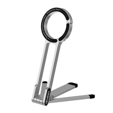 Imagem de MA30 Tripé Magnético Suporte Celular iPhone - Base de Metal Forte, Rosca 1/4 Ajustável, Acessório Compacto para Vlog, Filmar e Fotos - Compatível com M4g/S4f3 - Design Prata