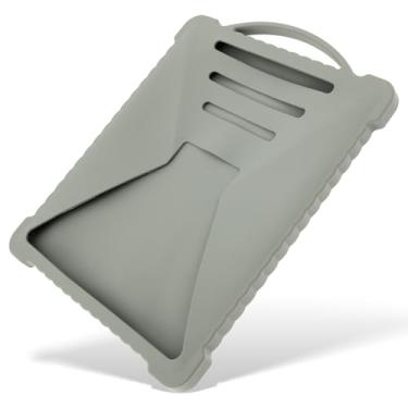 Imagem de Capa protetora de silicone para Starlink capa portátil com alça superior capa protetora de fácil instalação para acampamento ao ar livre caminhadas viagem (cinza)