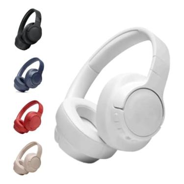 Imagem de Fone de Ouvido Bluetooth Headset Esportivo Regulável para Corrida Academia e Treinos Fitness (Branco)