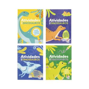 Imagem de Kit 4 Livros com Atividades de Dinossauros  Happy Books