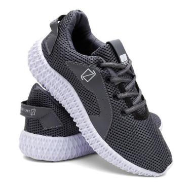 Imagem de Tenis Masculino Esportivo Confortável Caminhada - SEM MARCA, 40, Cinza