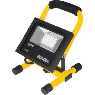 Imagem de Lanterna Refletora Com Suporte 20 W Vonder
