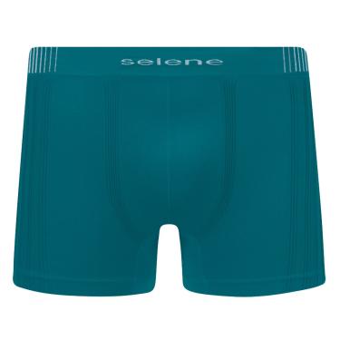Imagem de Cueca Boxer Selene Sem Costura Masculina - Petróleo