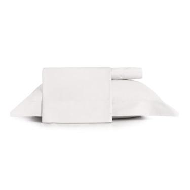Imagem de Jogo Cama 3pc Algodão Lux 200F - Branco - Solteiro King