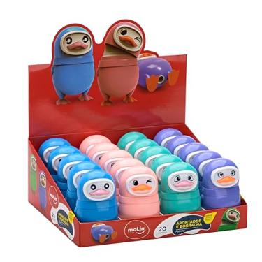 Imagem de Molin Apontador e Borracha Patinho - Display com 20 Unidades