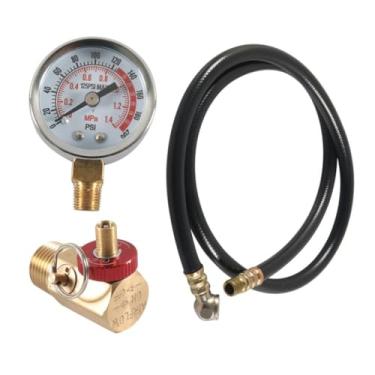 Imagem de FashionCha Kit de Reparo de Tanque de Ar com Acessórios de Mangueira, Botão de Alumínio Portátil com Válvula, Kit de Montagem de Mangueira de Tanque de Ar