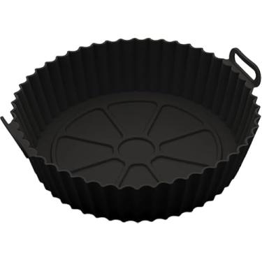 Imagem de Bandeja de Silicone para Air Fryer – Flexível, Reutilizável, Antiaderente e Resistente ao Calor | Acessório para Fritadeira Elétrica e Forno