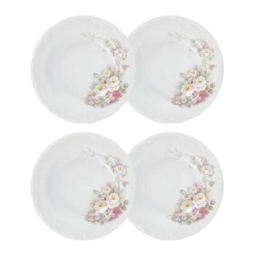 Imagem de Jogo 4 Pratos Fundos Eterna 23 cm Porcelana Schmidt