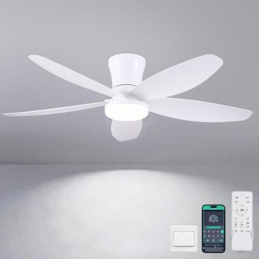 Imagem de Ventilador de teto Surtime 42" LED Remote APP Control Branco