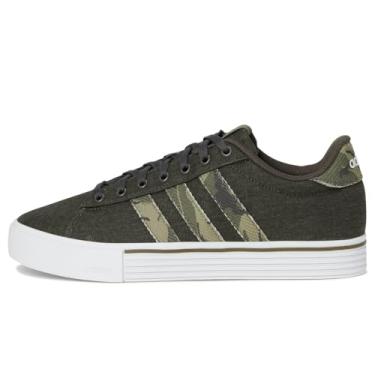 Imagem de adidas Tênis unissex adulto Daily 4.0, Sombra, verde-oliva/verde-oliva Strata/Preto, 13.5 Women/12.5 Men