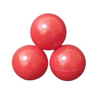 Imagem de 25 Unidades Bolinhas Coloridas Que Não Amassam, Plástico Atóxico, Resistentes, Seguras, Leves, Piscina, Cercadinho, Playground, Festa (25 VERMELHA)