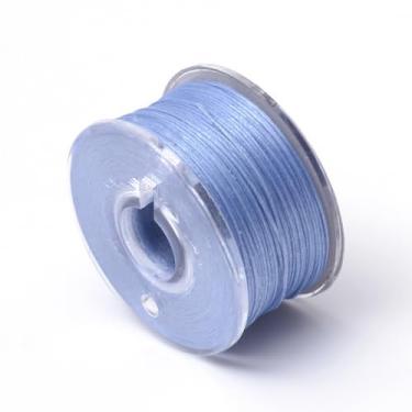 Imagem de 50 jardas/rolo 0,1 mm cordão de contas de nylon chinês para nó de corda fio de amizade corda azul centáurea para artesanato faça você mesmo Kumihimo pulseiras de macramê para fabricação de suprimentos