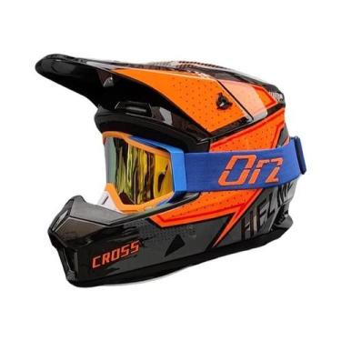 Imagem de Capacete Completo Para Corrida off Road De Motocicleta E Bicicleta, Ra