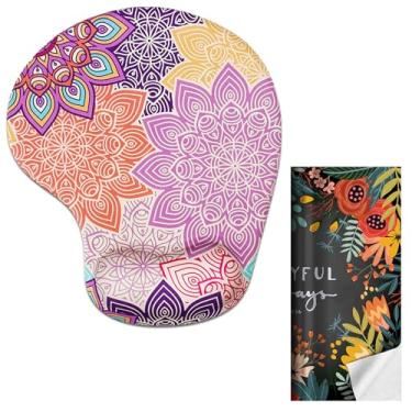 Imagem de Mouse pad de gel antiderrapante, suporte de pulso, descanso de pulso para escritório, computador, laptop e Mac - confortável para digitação fácil e alívio da dor - suporte ergonômico