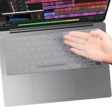 Imagem de Capa para teclado 2025 2024 Lenovo Slim 7 35.6 cm/ Slim 7i 35.6 cm (14ILL10 14IMH9) US teclado protetor transparente