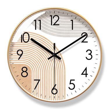 Imagem de Relógio de parede minimalista de quartzo silencioso de 30 cm com design abstrato