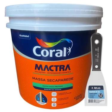 Imagem de Coral Kit Anti Umidade Parede Massa Seca Parede 18kg Mactra