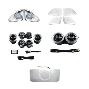 Imagem de LQYTQQ Pacote completo com 5 conjuntos de luz LED ambiente interior, kit de substituição de 7 cores para Benz S Class W222 2014-2017 anos S400 S450 S500 S550 S560 S580 S600 S63 S65 NÃO serve para