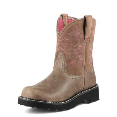 Imagem de Bota feminina Ariat Fatbaby Heritage Western Cowboy, Marrom, 8.5 Wide