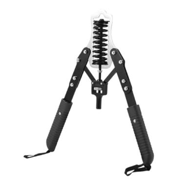 Imagem de oshhni Aparelho de exercícios para os braços com barra giratória de resistência ajustável e botão de ajuste de comprimento de 41 cm para, Mola única