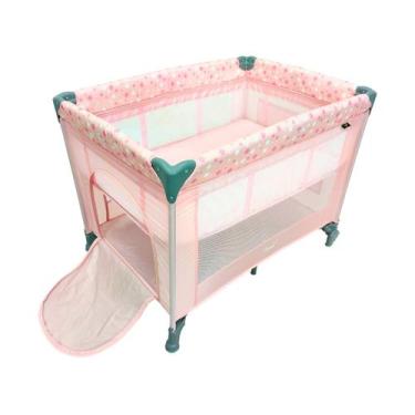 Imagem de Berço Portátil e Desmontável Maxi Baby Lune até 15kg Rosa, Rosa