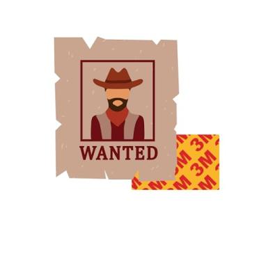 Imagem de Crachá de telefone de metal Wanted 1 – Adesivo resistente 3M na parte de trás, acessórios de decoração para celular, laptop e carro