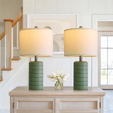 Imagem de Lamp PoKat 52,7 cm, conjunto de luminárias de mesa de cerâmica moderna