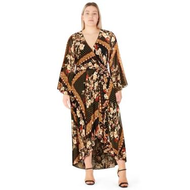 Imagem de City Chic Vestido feminino plus size - Martha Maxi, Floral, 54