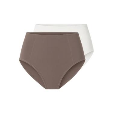 Imagem de Kit com 2 Calcinhas Alta Liz 50390 Colorido, Branco, G