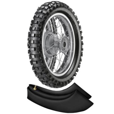 Imagem de Kit Pneu + Camara Crf 230 Klx 300 120/100-18 68m Cr400 Vipal