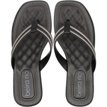 Imagem de Tamanco Beira Rio Brilho Itália Anabela Comfort Napa Feminino, 37, Pre