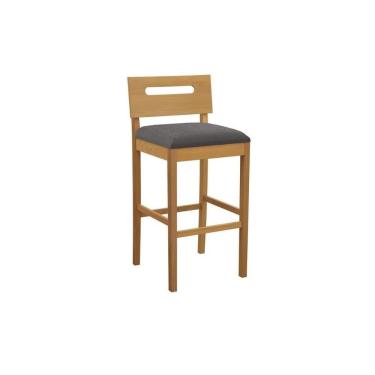 Imagem de Banqueta Sala De Jantar Mia Madeira Maciça 1bmm007ca 1 Un Carvalho-boucle Grafite - Kappesberg