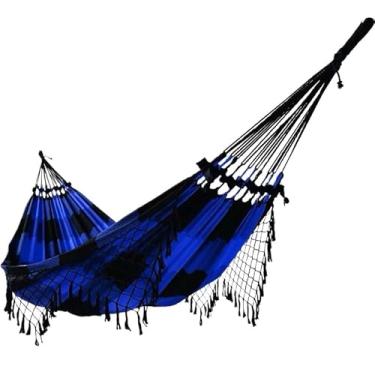 Imagem de REDE DE DESCANSO CASAL GRANDE(Xadrez azul com preto)