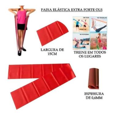 Imagem de Faixa Elástica Thera Band 1,5 Metro Treino Em Casa Exercício - XD FITN