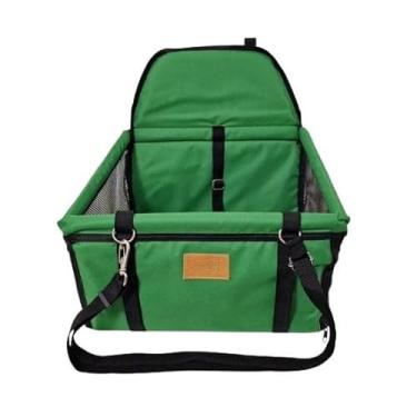 Imagem de Cadeirinha Cadeira Assento Pet de Carro para Cães Cachorro, gatos- Transporte (VERDE BANDEIRA)