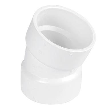 Imagem de SUPPLYGIANT Pacote com 20 3 polegadas PVC DWV 1/16 curva 22,5° cotovelo – Hub x Hub Connection, para drenagem, resíduos e sistemas de encanamento de ventilação, branco