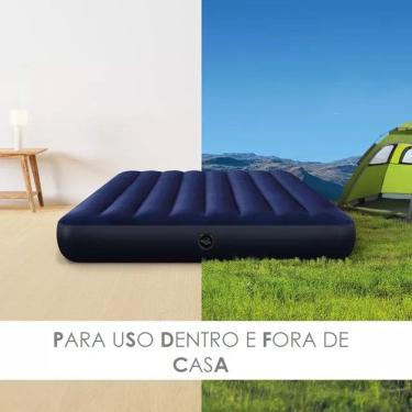 Imagem de Colchão Inflavel Casal Intex Dura Beam Classic Downy Full Resistente até 270kg