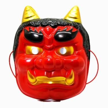 Imagem de Máscara japonesa de demônio Oni para baile de máscaras de Halloween de