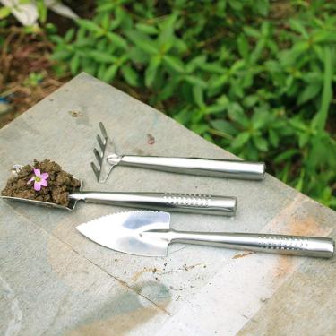 Imagem de TOPINCN Conjunto de Espátula de Jardim, Mini Ferramentas Manuais de Aço Inoxidável, Perfeito para Escavar e Capinar, Ideal para Jardinagem Em Vasos e Cuidados Com Plantas (Prata)